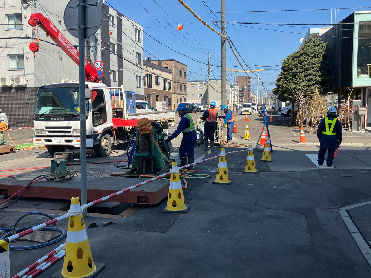 国庫補助事業　創成川処理区Ⅴ－８０００（北３６条西２丁目ほか）下水道新設工事