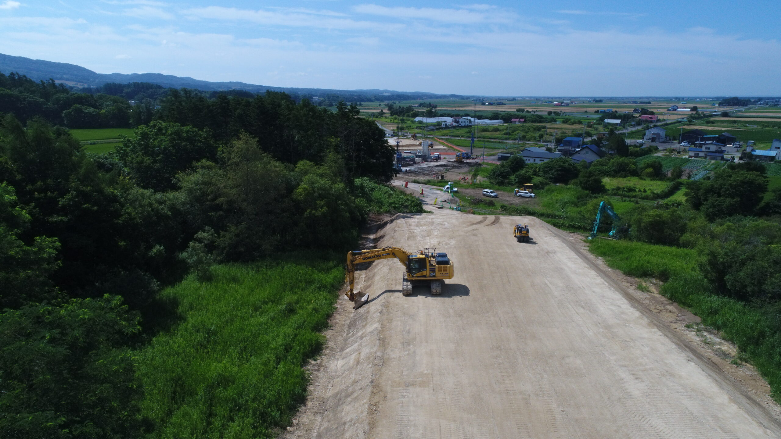道央圏連絡道路　長沼町　富士戸南改良工事