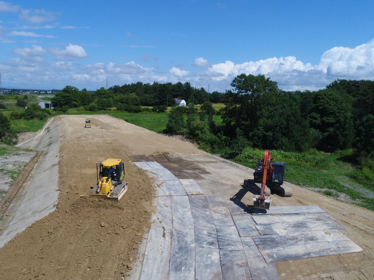 道央圏連絡道路　長沼町　富士戸南改良工事