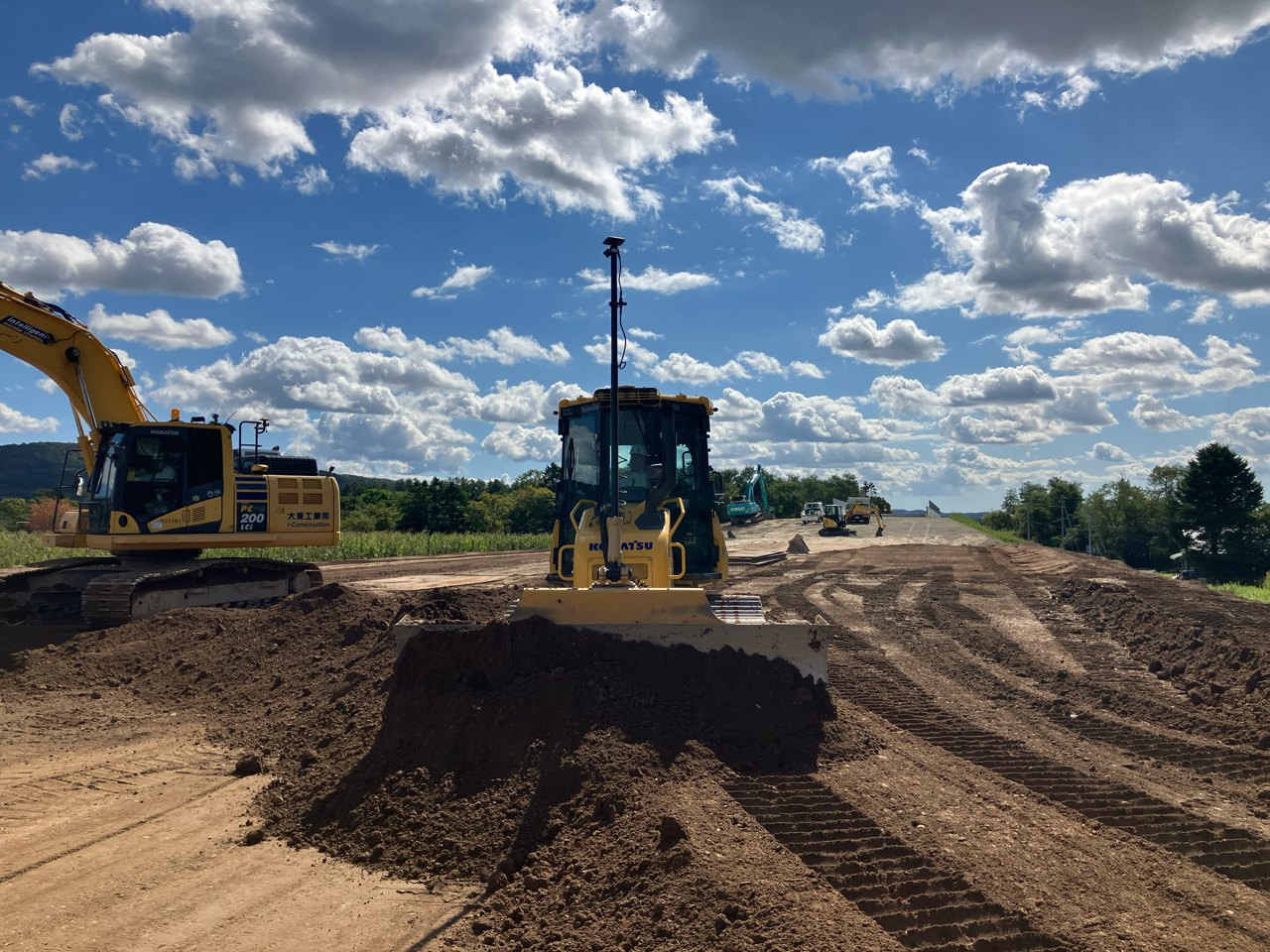 道央圏連絡道路　長沼町　富士戸南改良工事