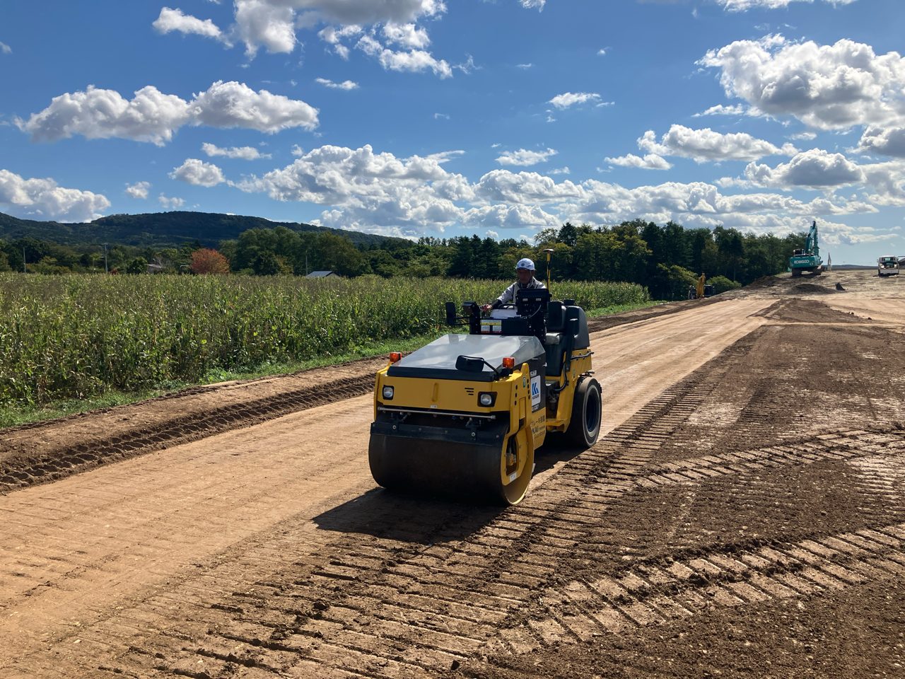 道央圏連絡道路　長沼町　富士戸南改良工事