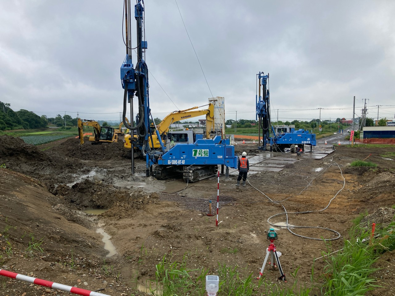 道央圏連絡道路　長沼町　東４線南改良工事