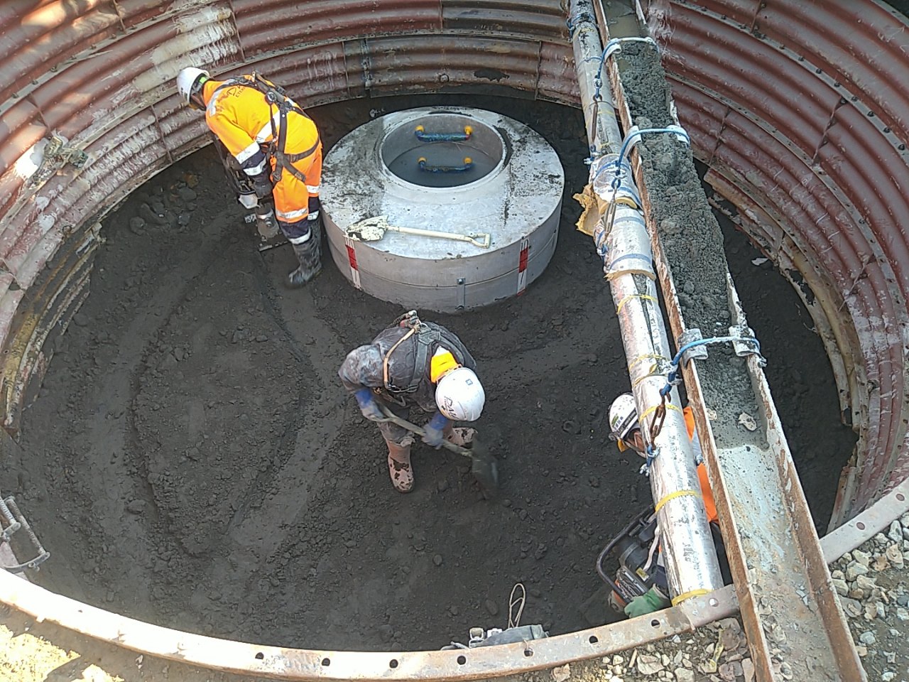 国庫補助事業　創成川処理区ⅩⅣ－０２１００（北３０条東２０丁目）下水道新設工事