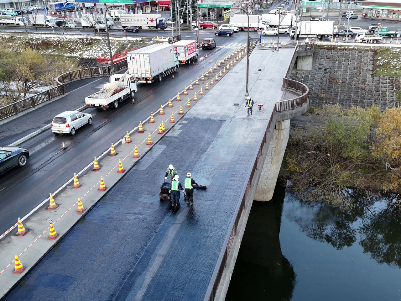国庫補助事業　天狗橋補修工事