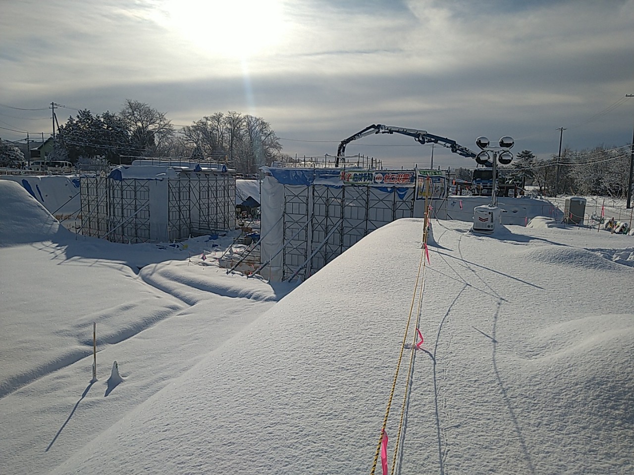 道央圏連絡道路　長沼町　零号線橋下部工事