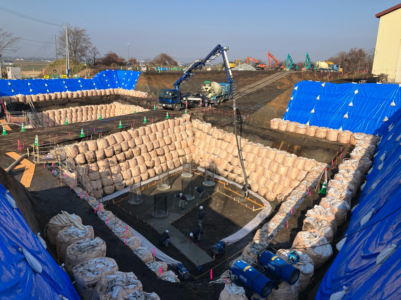 道央圏連絡道路　長沼町　零号線橋下部工事