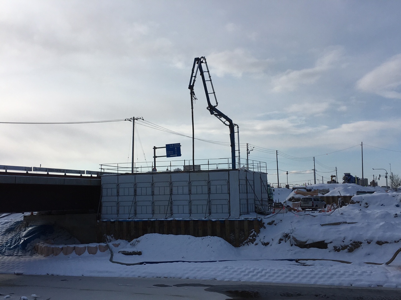 一般国道２７５号　江別市　八幡改良工事