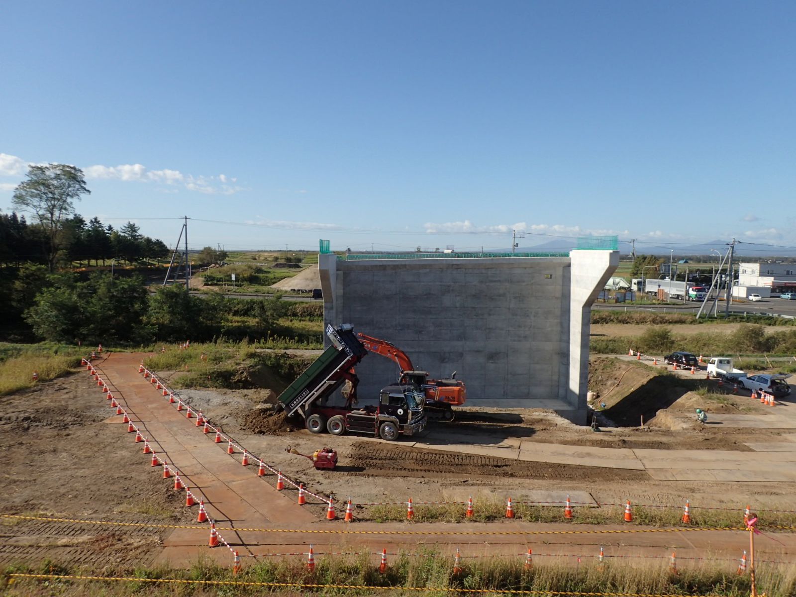道央圏連絡道路　長沼町　長沼改良外一連工事