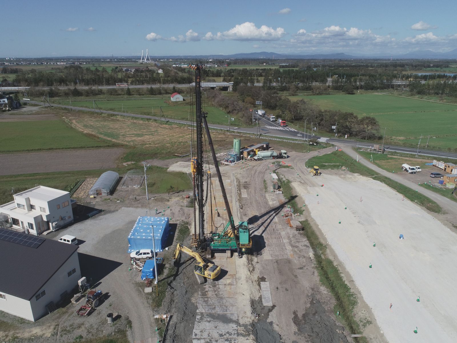 道央圏連絡道路　江別市　南４線北改良工事