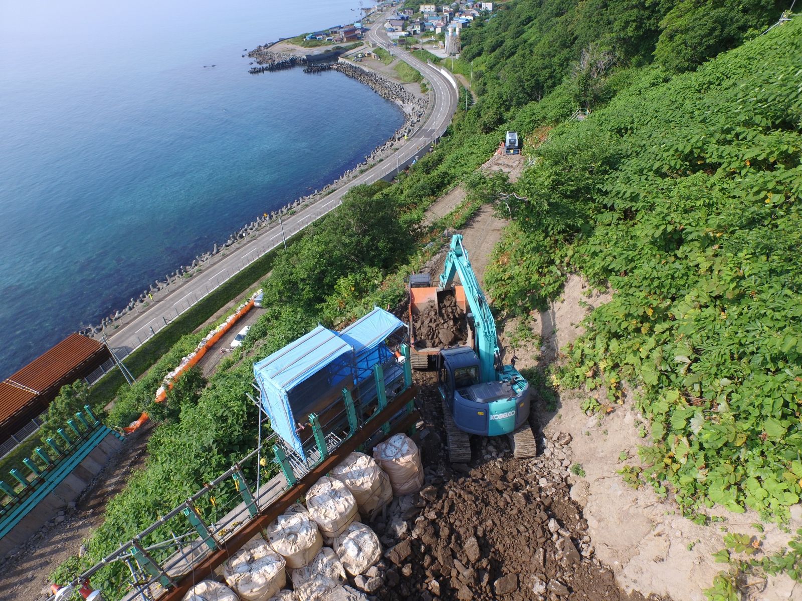 一般国道２３１号　石狩市　雄冬法面補修外一連工事