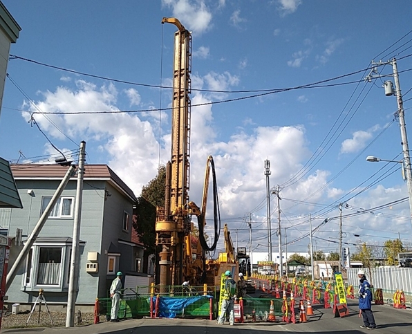 地方道路等整備事業　３・４・１４４北郷公園南通（川北４条２丁目２３０８番２地先～川北１７号線間）道路改良工事