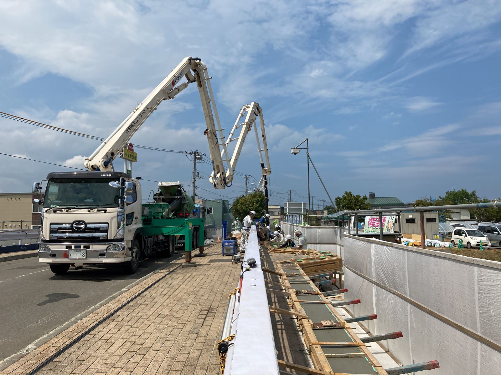 国庫補助事業　上茨戸中間橋補修工事
