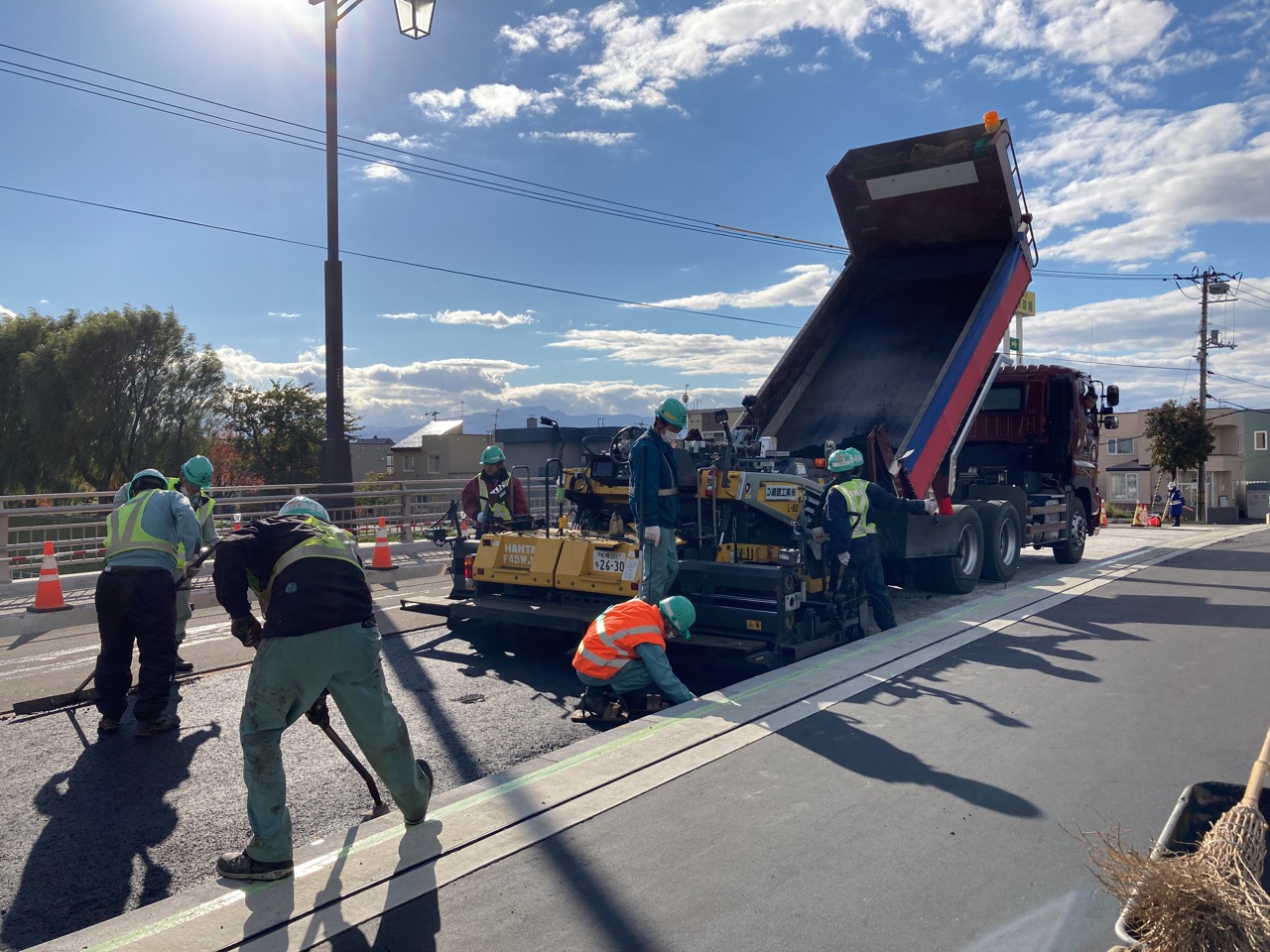 国庫補助事業　上茨戸中間橋補修工事