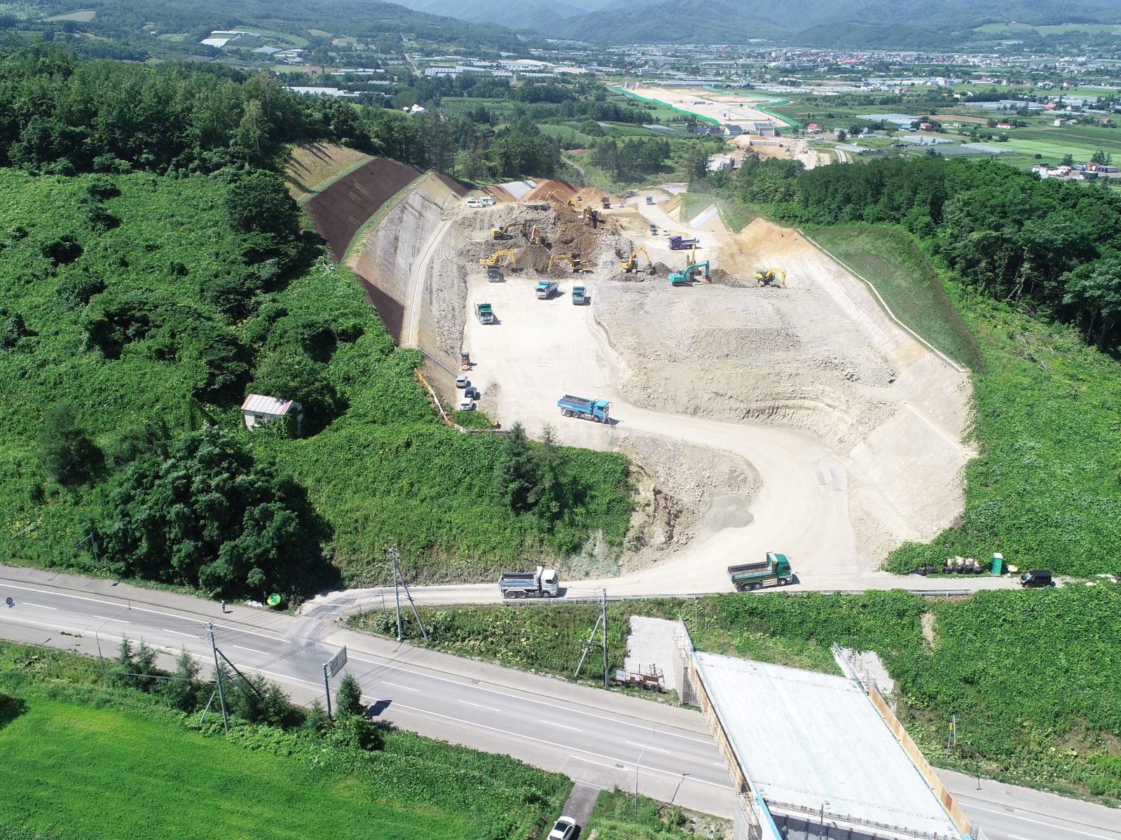 一般国道５号　余市町　モンガク東改良工事