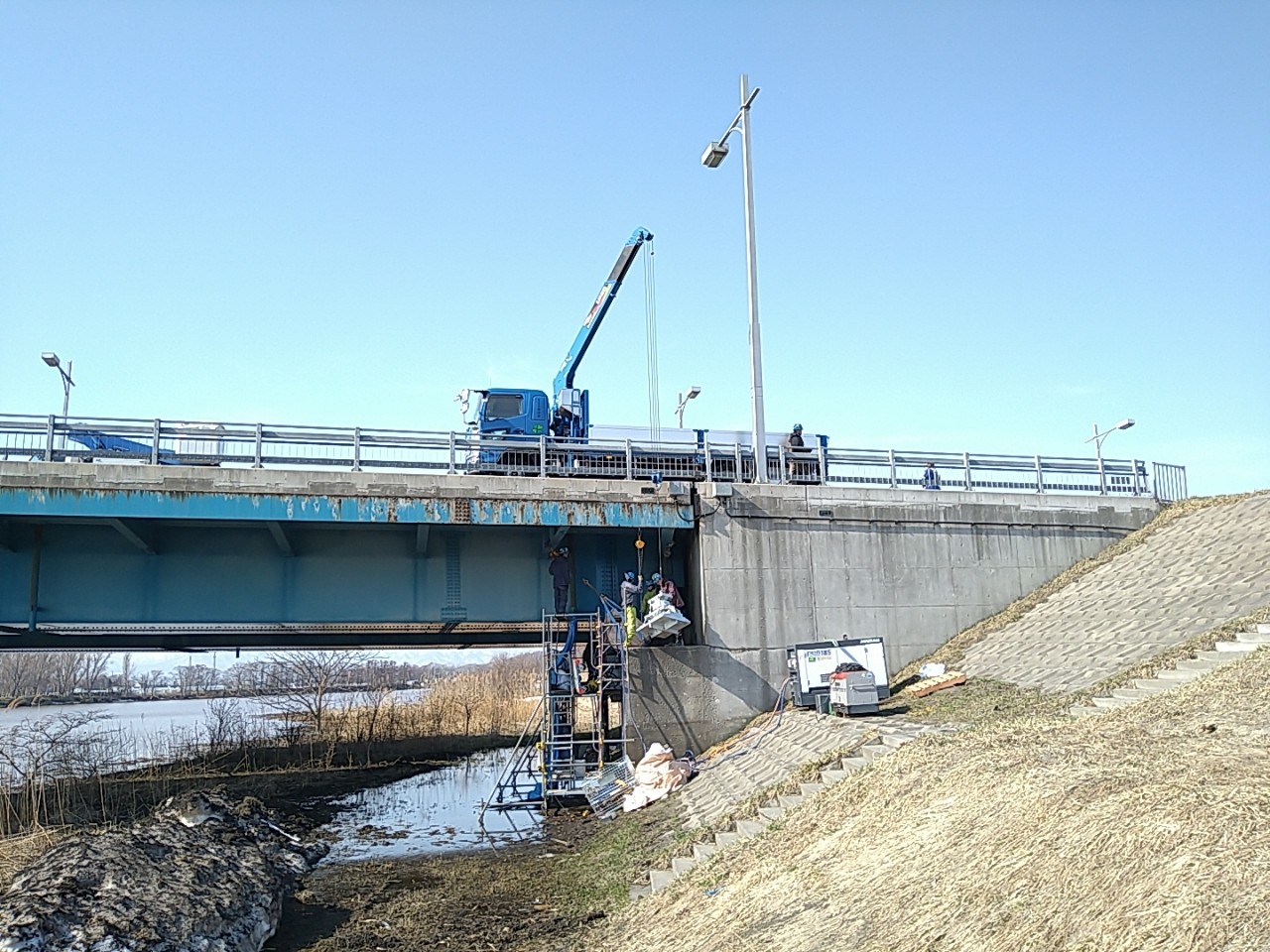 一般国道３３７号　札幌市　生振大橋補修工事