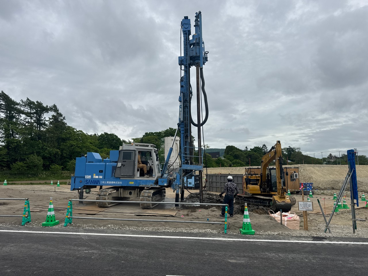道央圏連絡道路　長沼町　東4線改良工事